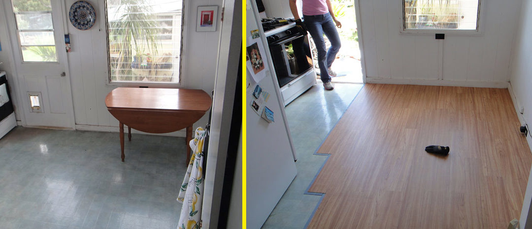 New Kitchen Floor -21 hours from concept to complete
